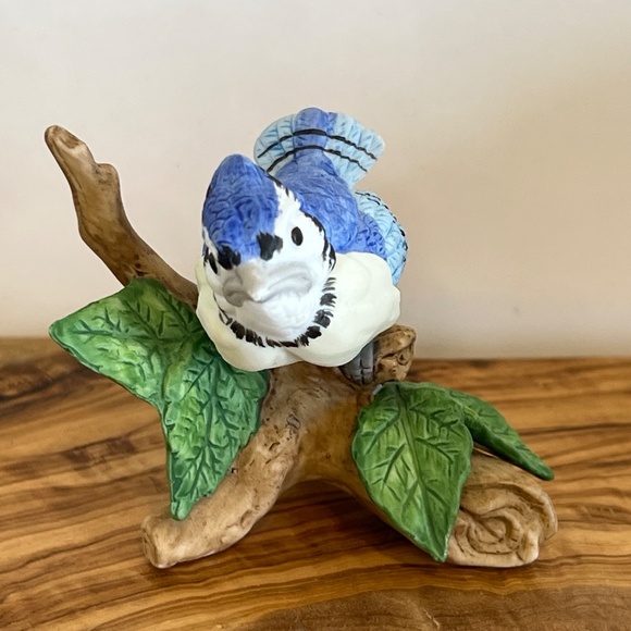 Lefton Bird Collection Porcelain Blue Bird Figurine Taiwan Vintage - Picture 5 of 12